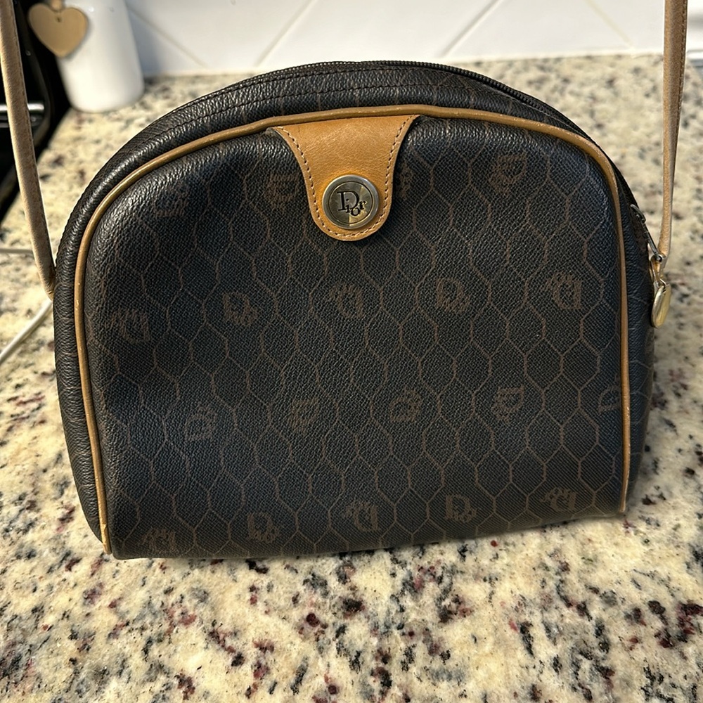 Vintage Dior honeycomb small crossbody